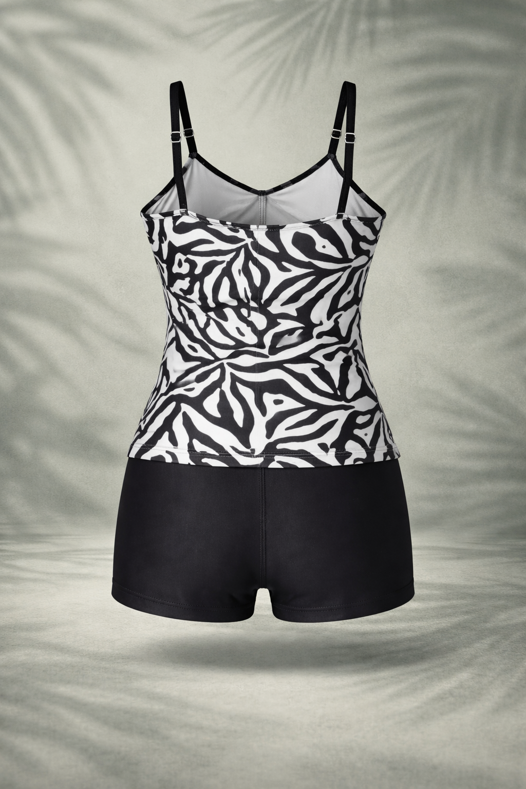 Tankini Zebra imprimé brillant