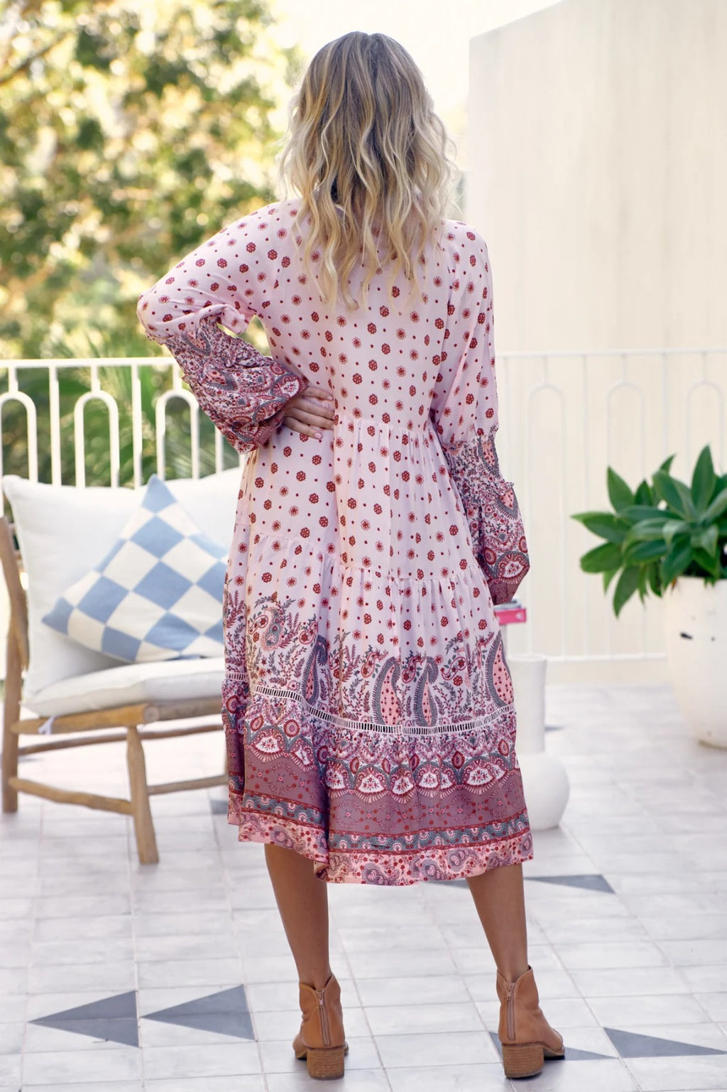 🌸 Robe Cheyenne JAASE – Élégance bohème manches longues
