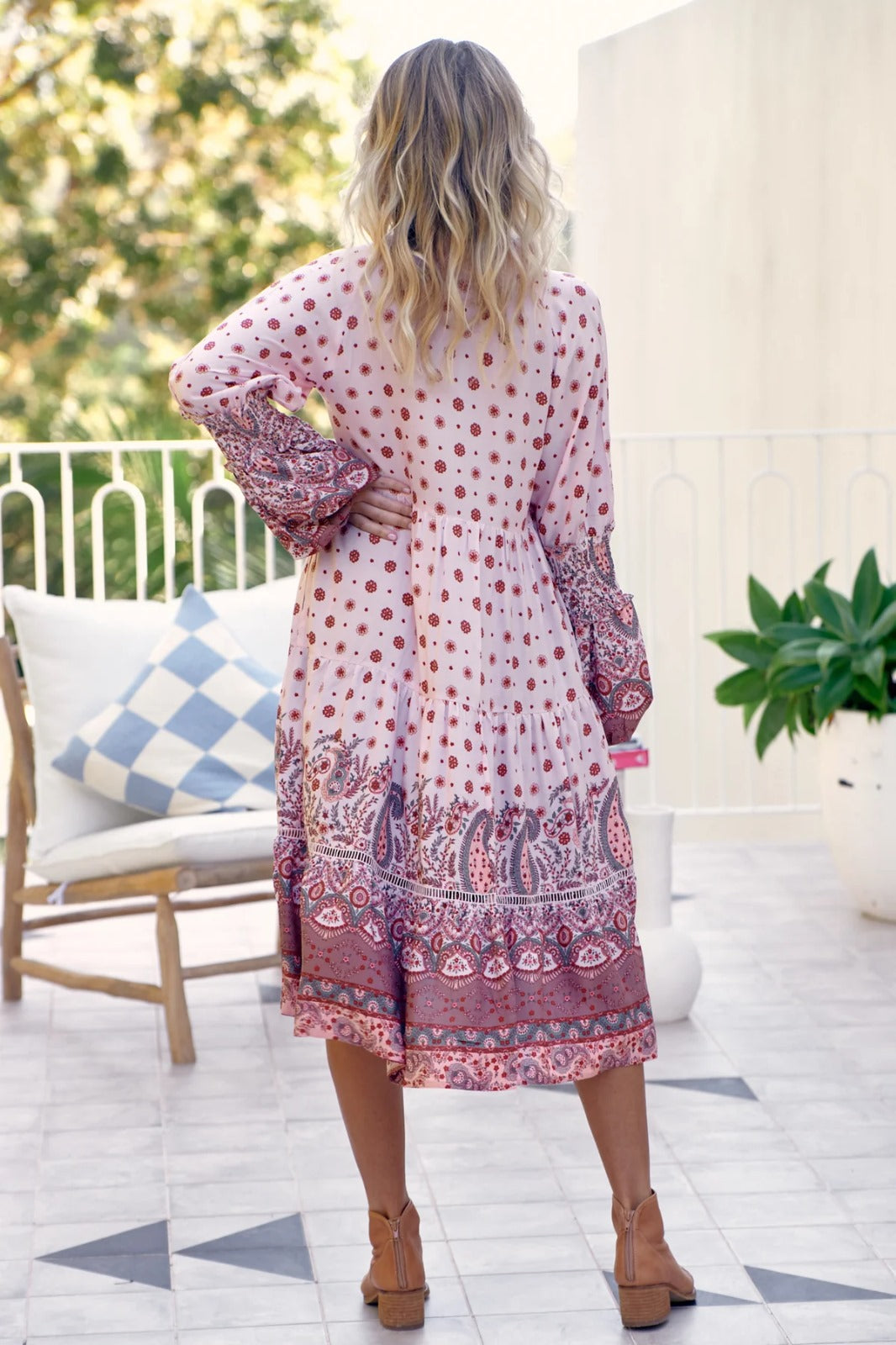 🌸 Robe Cheyenne JAASE – Élégance bohème manches longues